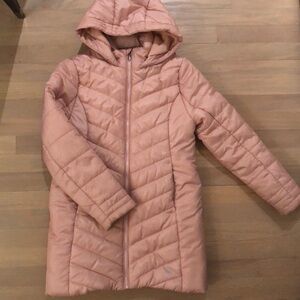 Pink Quilted Hooded Jacket